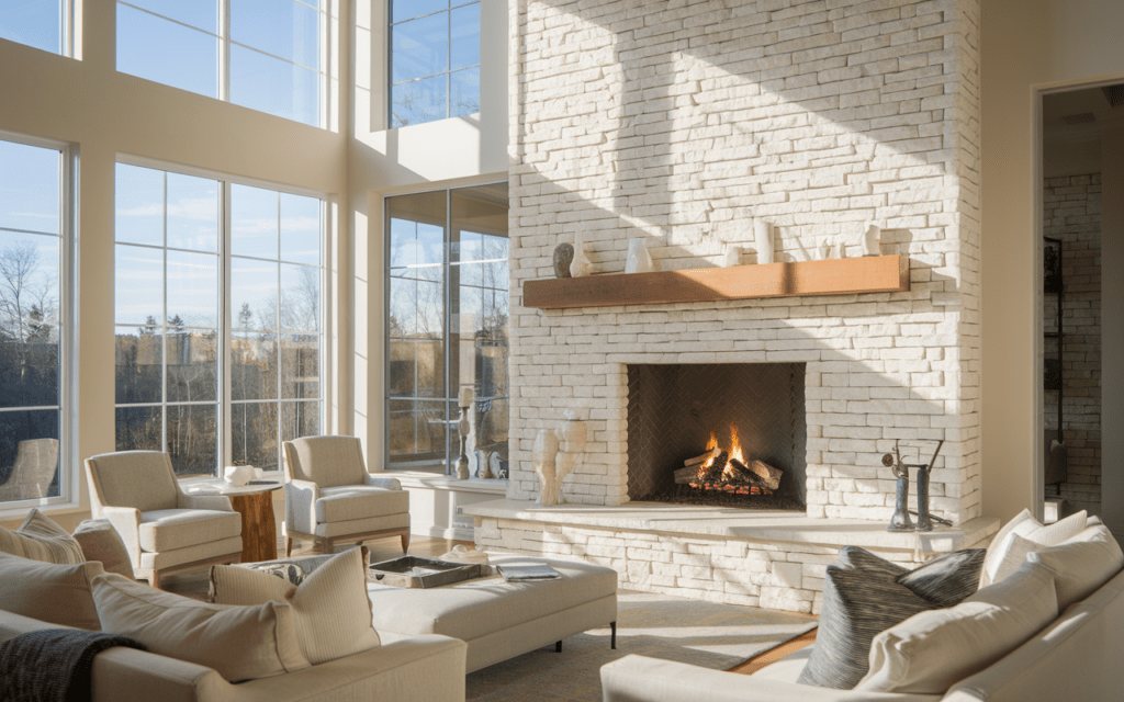 stone fireplaces
