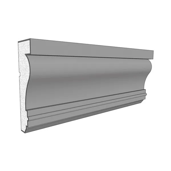 Close-up of EPS moulding profile section