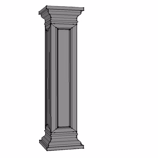 Classical column facade using EPS decorative profiles