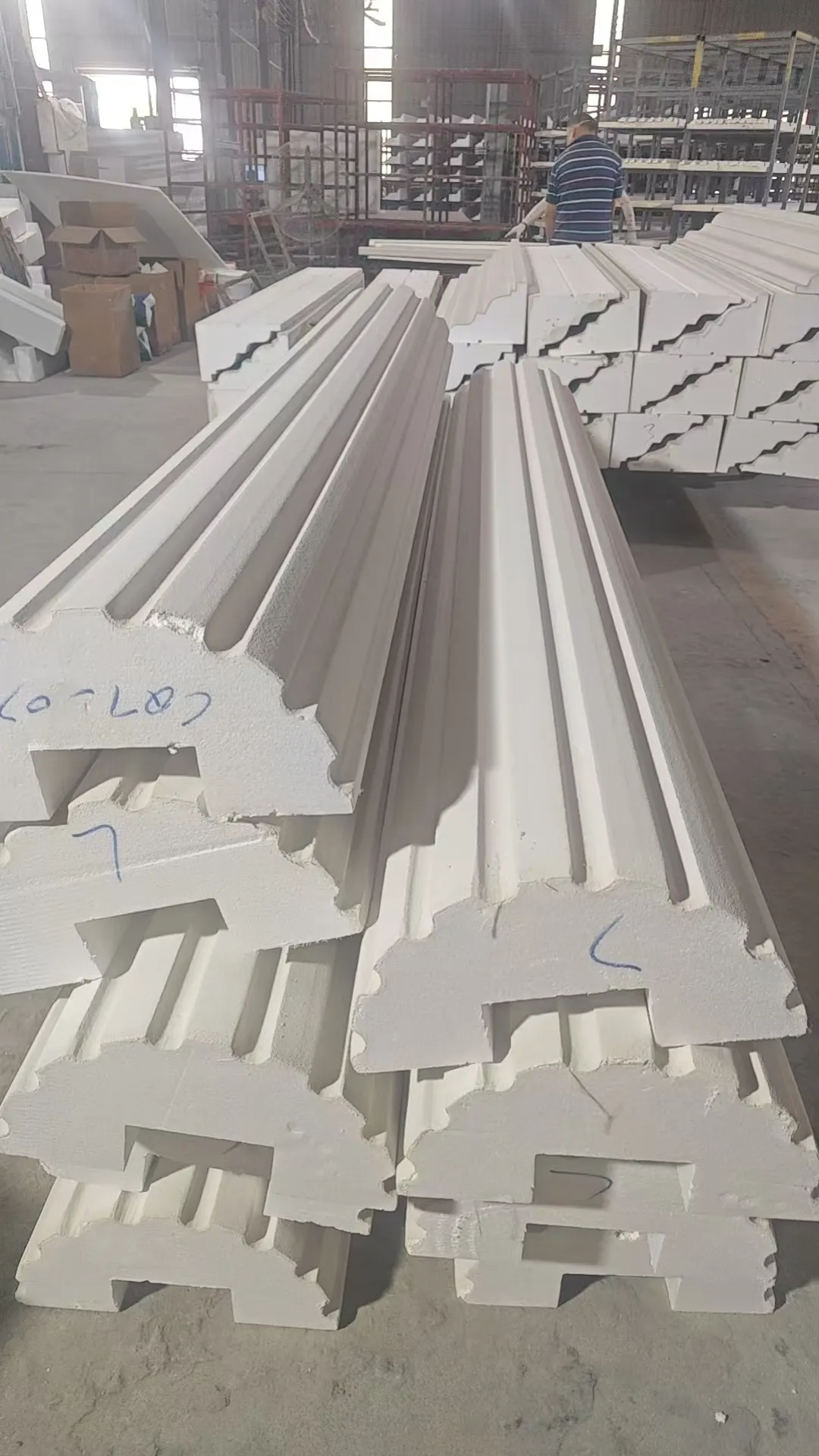Classical column facade using EPS decorative profiles