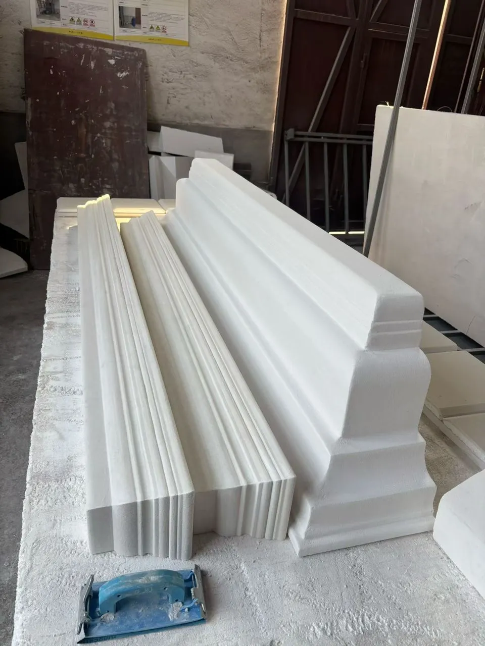 Window and door framing with EPS moulding