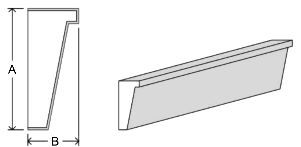 Crown cornice C15 EPS moulding profile