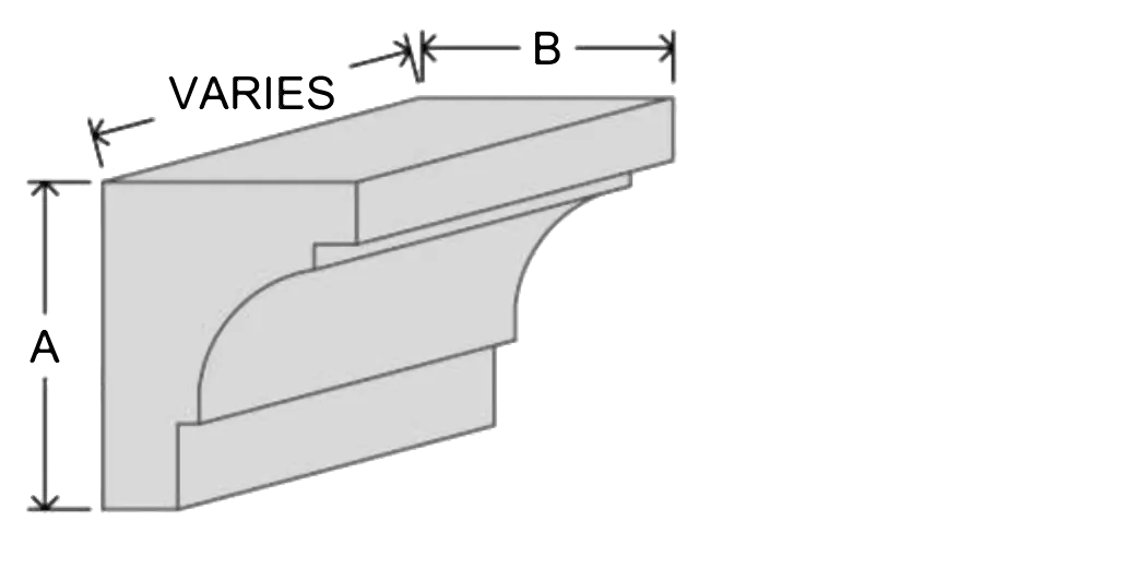 Dentil block D1 EPS moulding profile