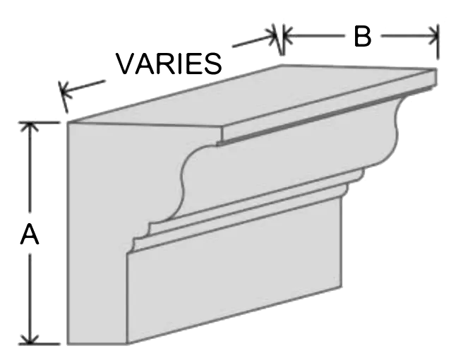 Dentil block D5 EPS moulding profile
