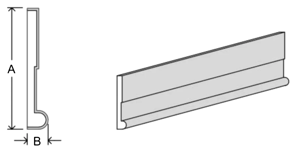 Dentil fascia DF2 EPS moulding profile