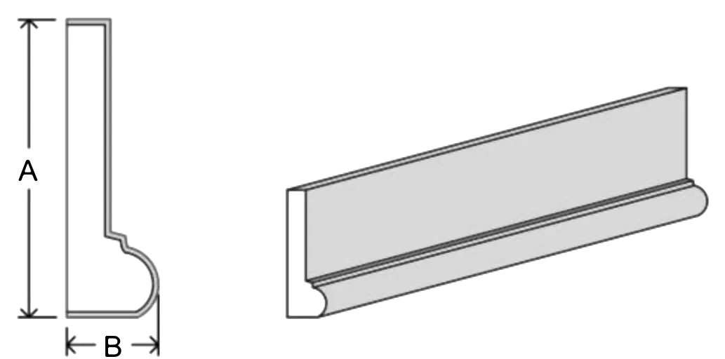 Dentil fascia DF3 EPS moulding profile