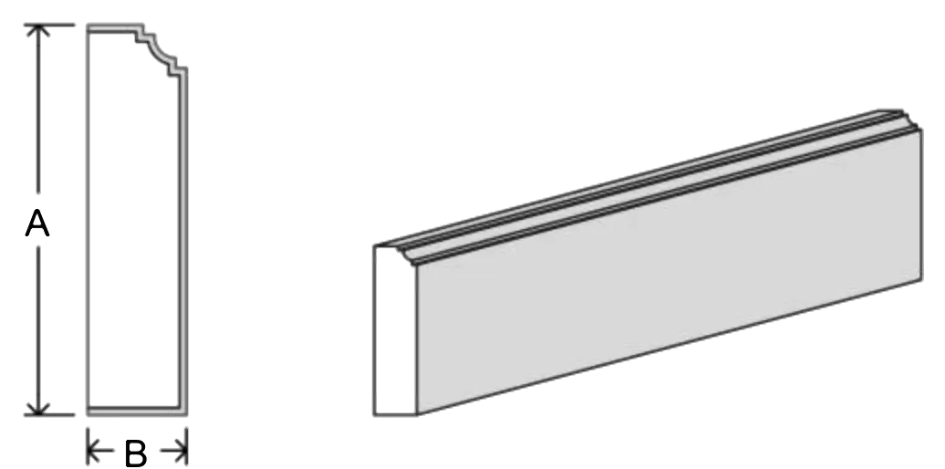 Dentil fascia DF5 EPS moulding profile