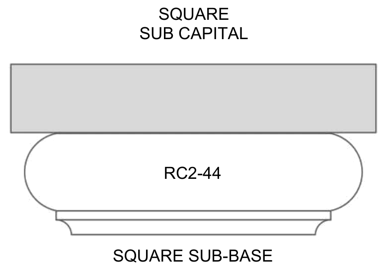 rc2-44-square-sub-capital round capital EPS profile, assembly (with square subcapital)