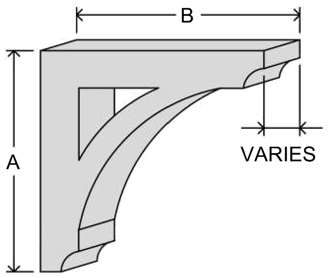 bk2-2424 knee bracket EPS profile, moulding