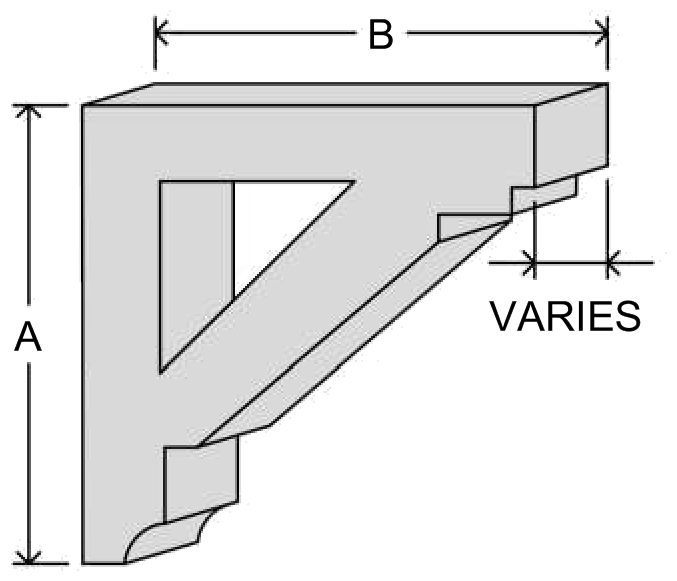 bk3-2424 knee bracket EPS profile, moulding
