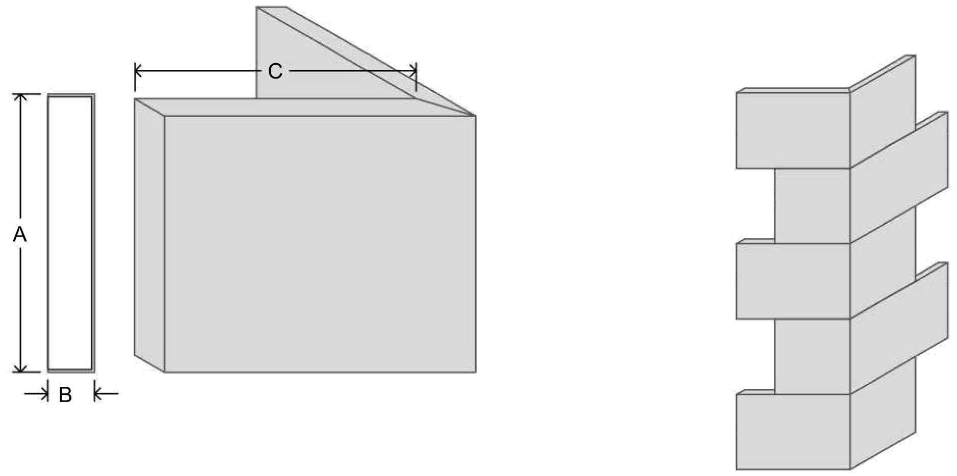 co4-12-18 quoin corner panel EPS profile, corner panel